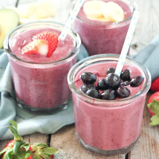 Berry and Cauliflower Smoothie - Recipe photo by simple roots
