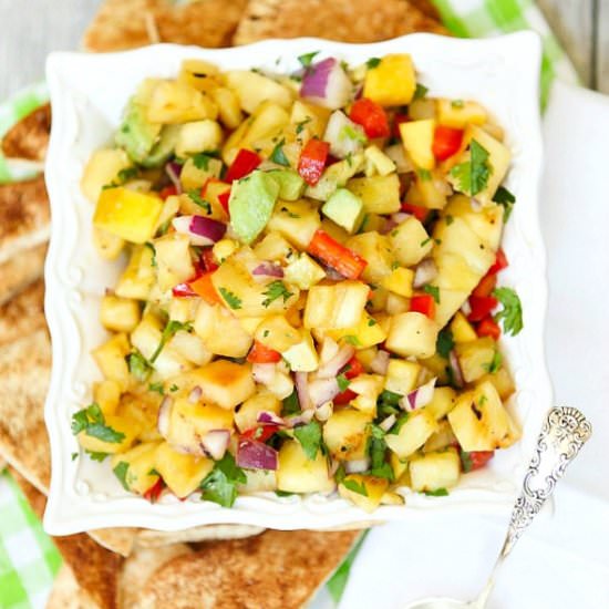 Grilled Pineapple and Mango Salsa - Recipe photo by Food Done Light
