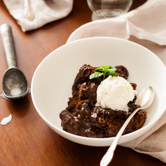 Slow Cooker Molten Lava Cake - Recipe photo by My Natural Family