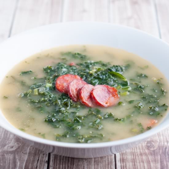 Portuguese Kale Soup – Caldo Verde - Recipe photo by photosandfood