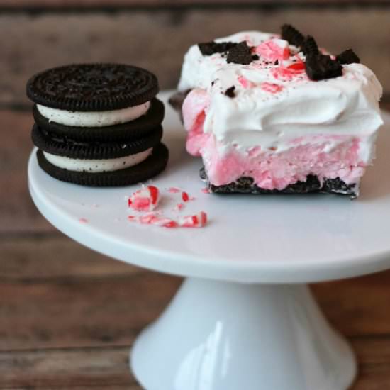 Peppermint Oreo Ice Cream Cake - Recipe photo by ElevateEveryday