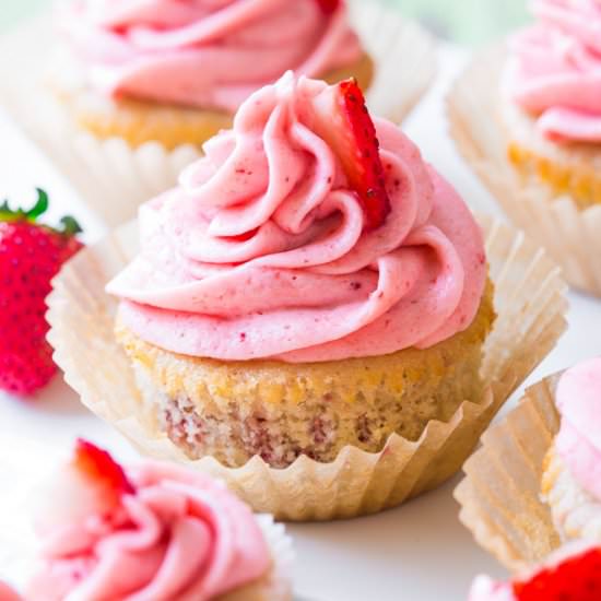Strawberry Cupcakes - Recipe photo by sallysbakingaddiction