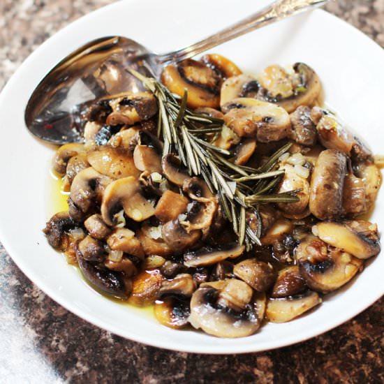 Sautéed Rosemary Mushrooms - Recipe photo by 365 Days of Easy Recipes