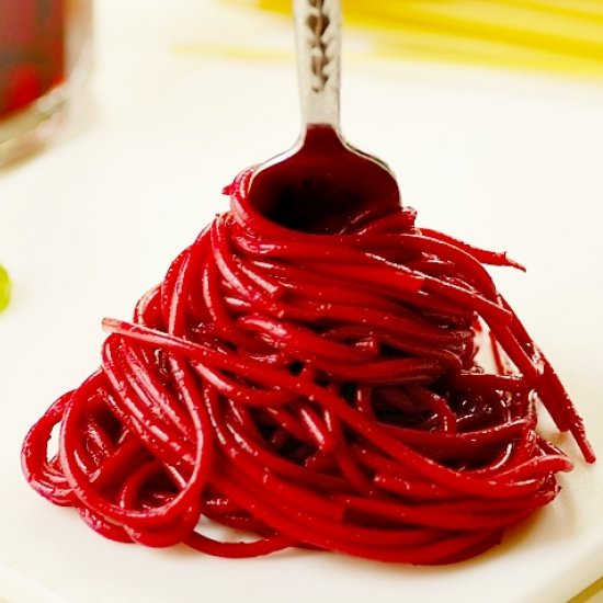 How to Color Pasta with Juice - Recipe photo by easyanddelish