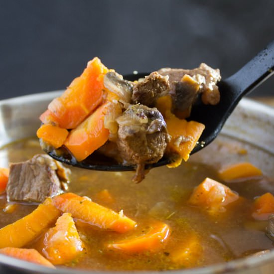 Sweet Potato Beef Stew - Recipe photo by Cristina@ISayNomato