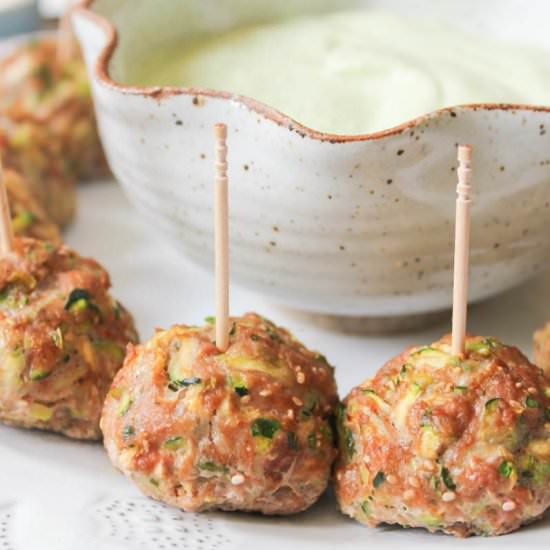 Turkey and Zucchini Meatballs - Recipe photo by domesticateme