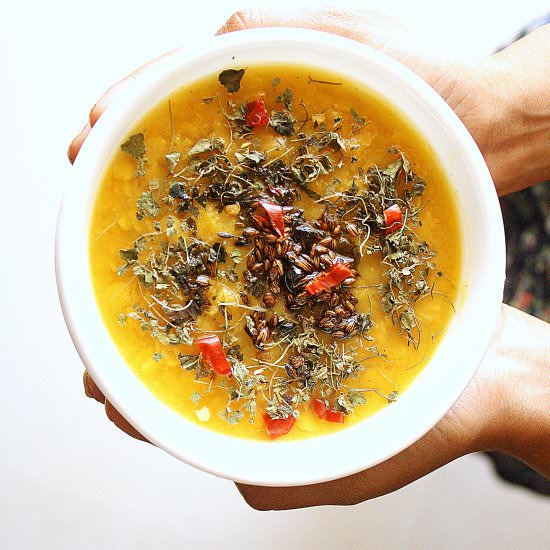 Methi Daal - Recipe photo by SatrupasFoodforThought
