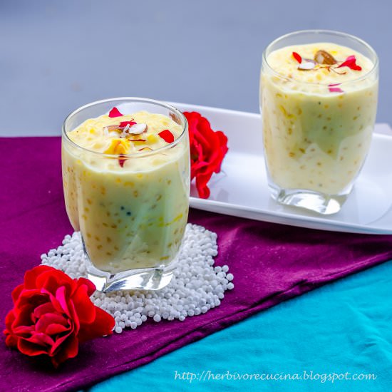 Tapioca Pudding | Sabudana Kheer - Recipe photo by Herbivore Cucina