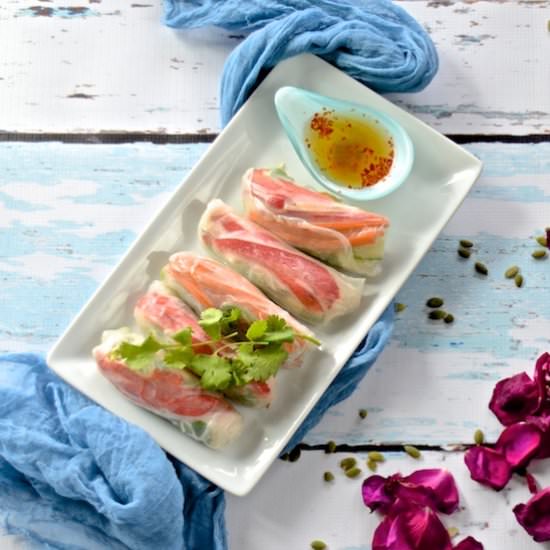 Spring Radishes Salad Rolls - Recipe photo by oliveoilandlemons