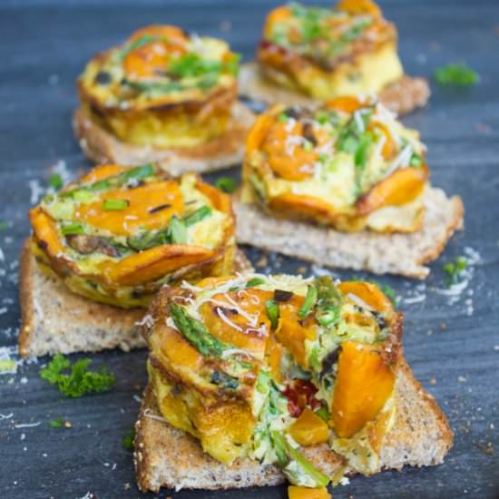 Kale Veggie Mini Frittata - Recipe photo by two.purple.figs