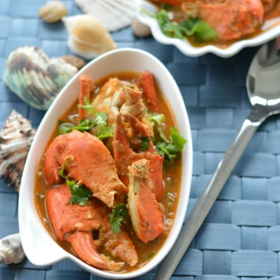 Crab Curry or Peethala Iguru - Recipe photo by MasalaKorb