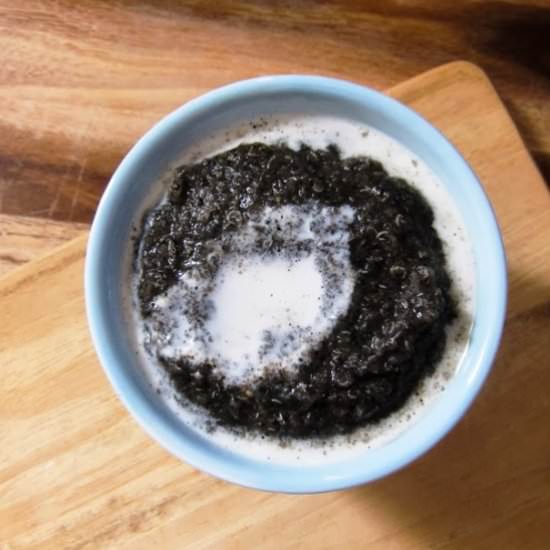 Black Sesame Quinoa Porridge - Recipe photo by theindolentcook