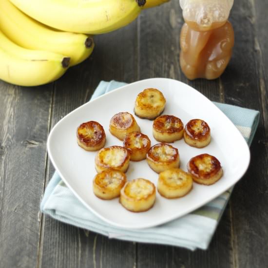 "Fried" Honey Glazed Bananas - Recipe photo by eatthinkbemerry