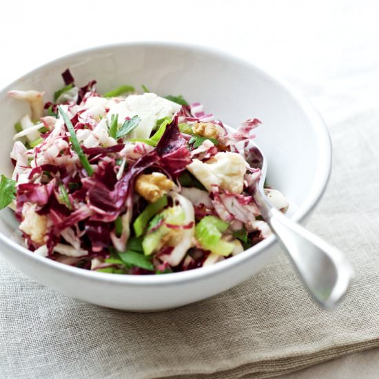 Cauliflower + Radicchio Salad - Recipe photo by pixelsandcrumbs