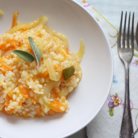 Carrot Risotto with Orange and Sage - Recipe photo by nade in the kitchen