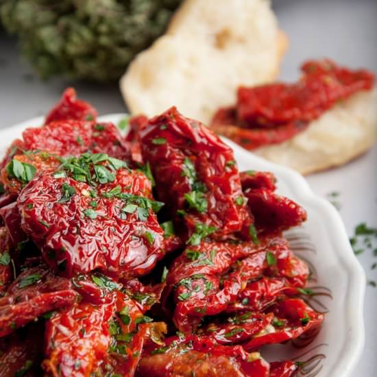 Dressed Sundried Tomatoes - Recipe photo by nonnasway