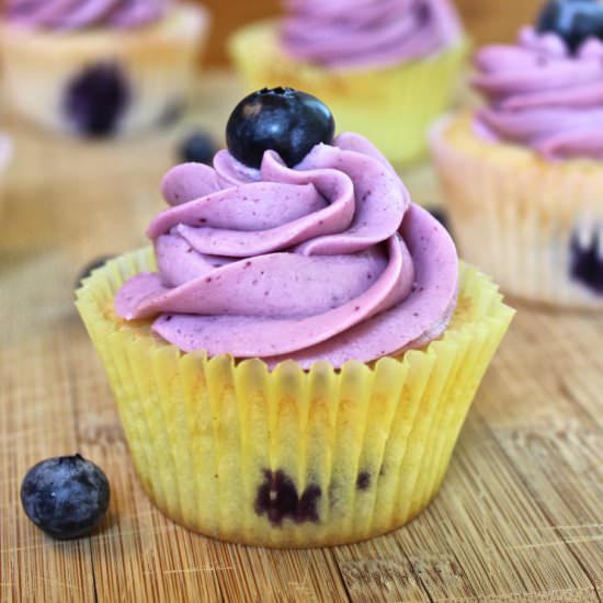 Blueberry Lemon Cupcakes - Recipe photo by homemadefoodjunkie