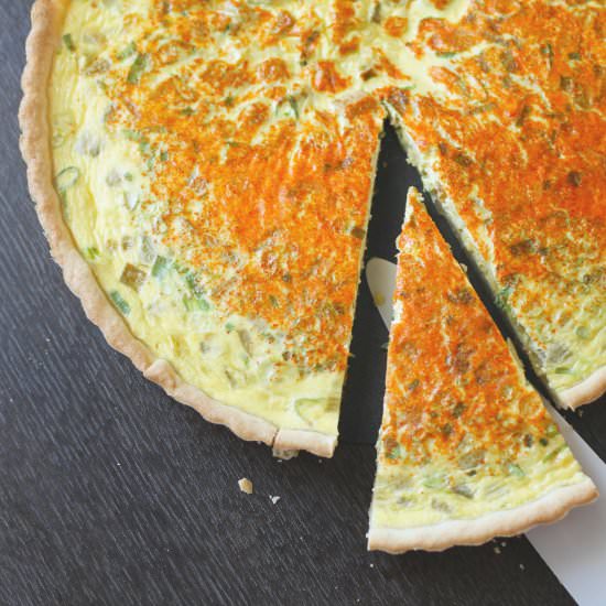 Green Chile Quiche - Recipe photo by TheGourmetGourmand