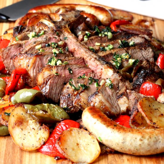 Porterhouse Steak – Italian Style - Recipe photo by HowToFeedaLoon
