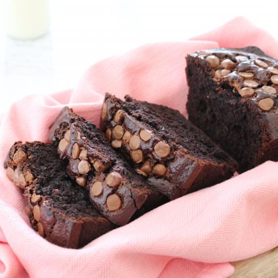 Double Chocolate Banana Fudge Loaf - Recipe photo by bakeplaysmile
