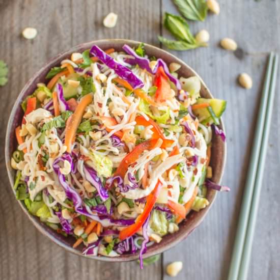 Tofu Shirataki Salad with Chicken - Recipe photo by healthynibblesandbits