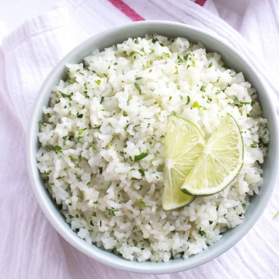 Cilantro Lime Coconut Rice - Recipe photo by littlebroken