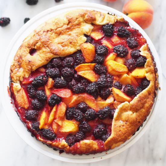 Blackberry & Peach Crostata - Recipe photo by typicaldomesticbabe