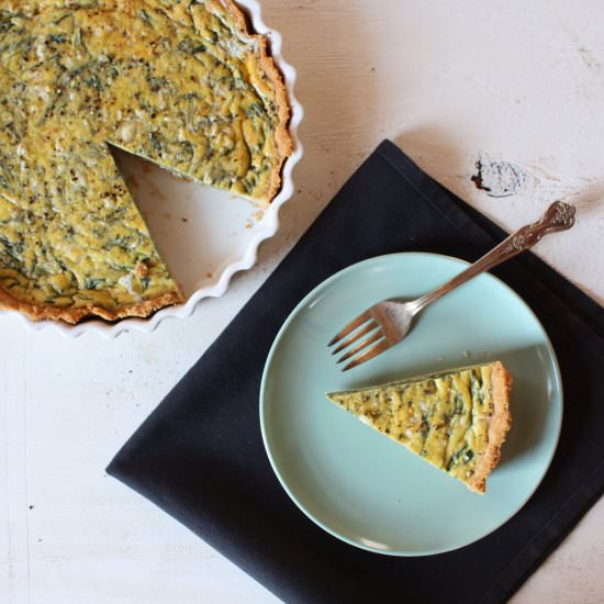 Gluten Free Spinach Quiche - Recipe photo by This Seasons Table
