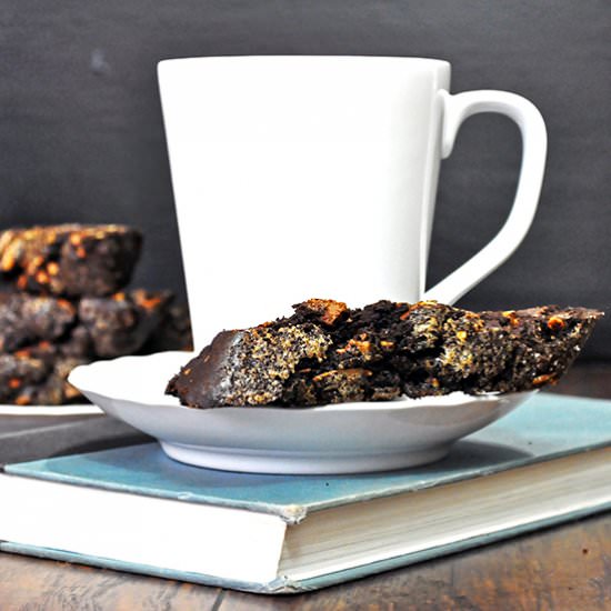 Triple Chocolate Biscotti - Recipe photo by BatterandDough