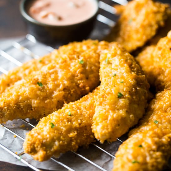 Couscous Crusted Chicken Tenders - Recipe photo by foodfaithfitness