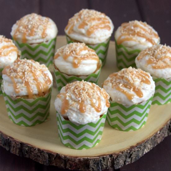 Coconut Caramel Cupcakes - Recipe photo by GoodieGodmother