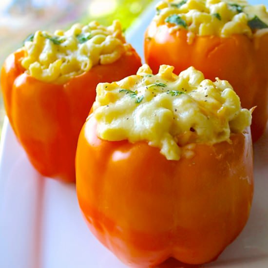 Stuffed Pasta Bell Peppers - Recipe photo by homemadefoodjunkie