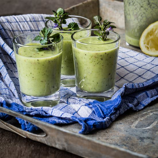 Wild Herbs Smoothies - Recipe photo by Food with a View