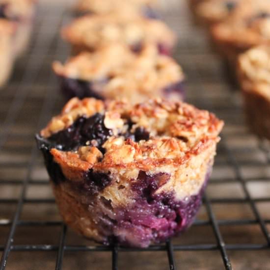 Banana-Berry Baked Oatmeal Bites - Recipe photo by domesticateme