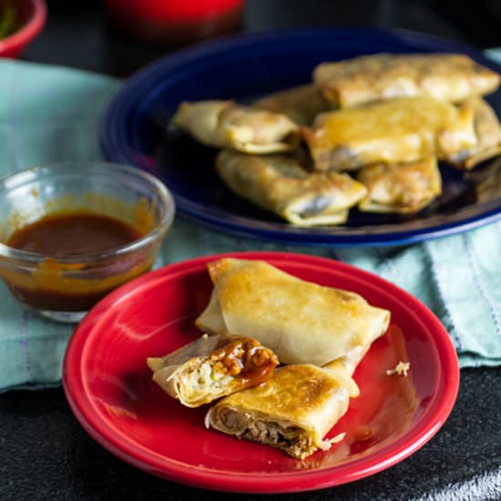Pulled Pork Egg Rolls - Recipe photo by Chattavore