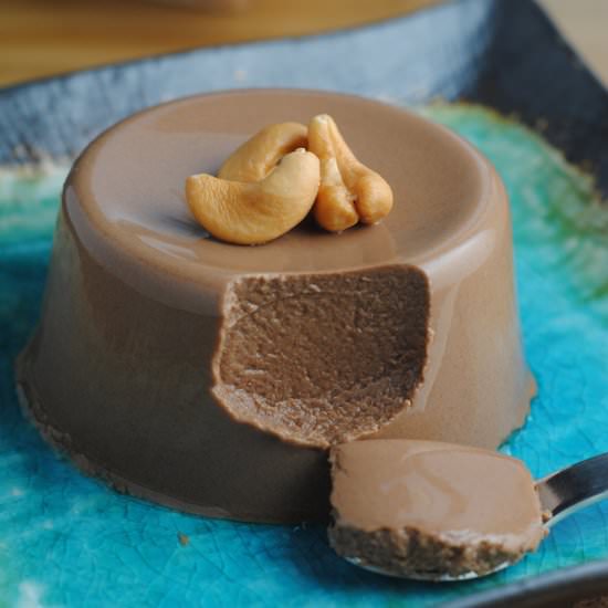 Vegan Chocolate Panna Cotta - Recipe photo by TheBlenderist