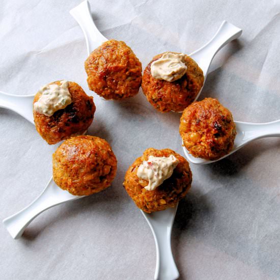 Sweet Potato Veggie Meatballs - Recipe photo by TheKitchenWhisperer