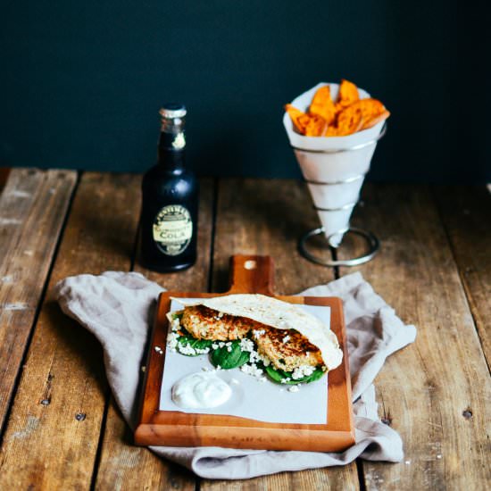 Turkey burgers with yam fries - Recipe photo by kelsey_thefarmersdaughter