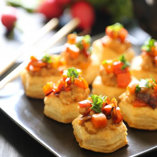 Spicy Asian Chicken Puff Bites - Recipe photo by griermountain