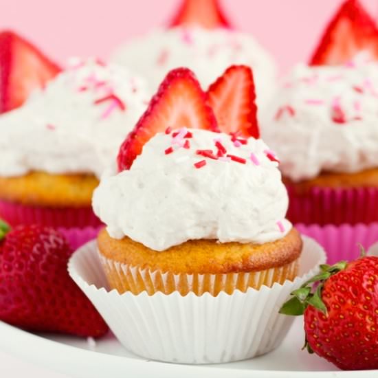 Fresh Strawberry Cupcakes - Recipe photo by littlespicejar