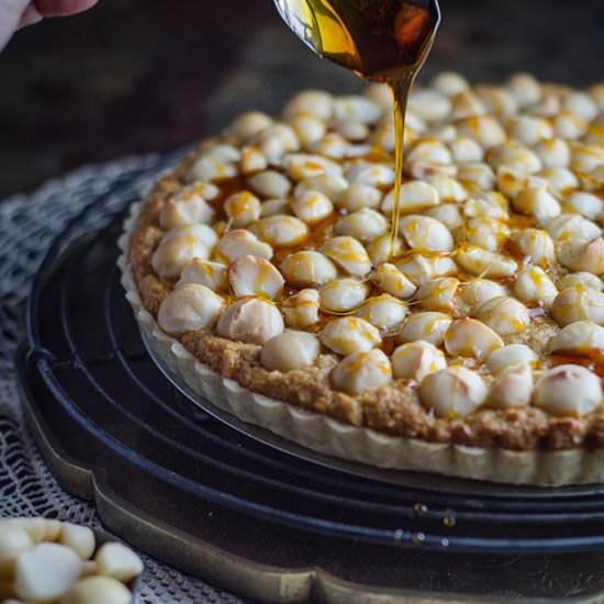 Macadamia and Golden Syrup Tart - Recipe photo by ChewTown
