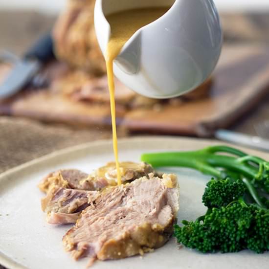 Milk Braised Pork + Marsala Sauce - Recipe photo by Belly Rumbles