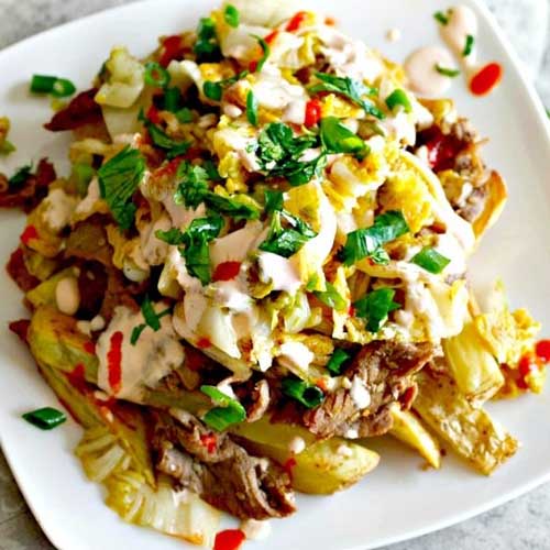 Bulgogi Kimchi Fries - Recipe photo by tastyeverafter