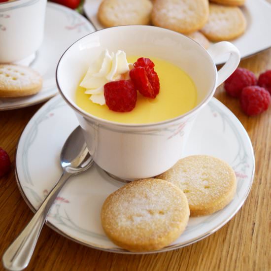 Lemon Posset with Shortbread - Recipe photo by whatjessicabakednext