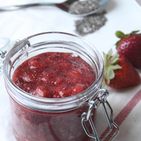 Chia Seed Jam - Recipe photo by busybakerblog
