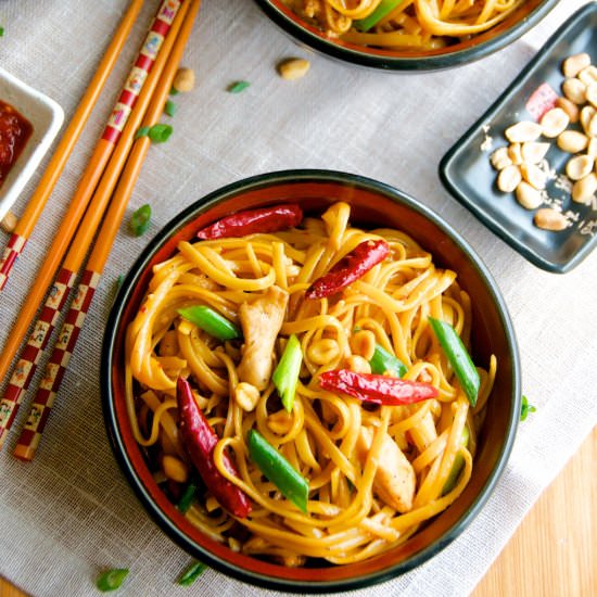 Kung Pao Pasta - Recipe photo by Aberdeenskitchen