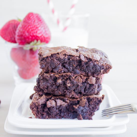 Super Loaded Fudgy Brownies - Recipe photo by two.purple.figs