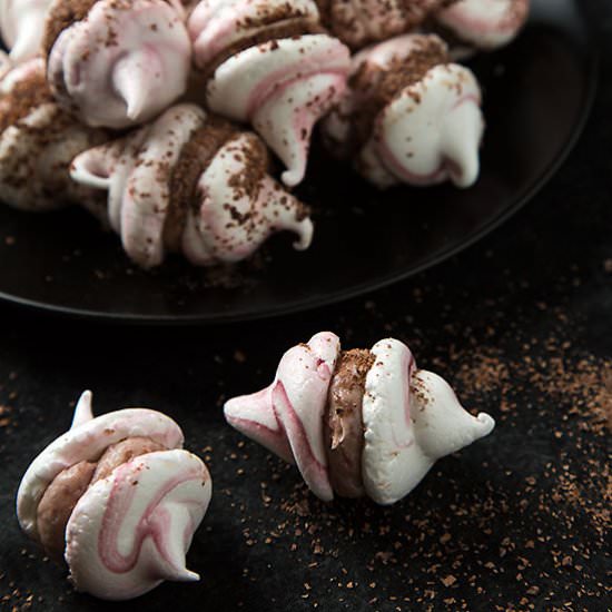 Cherry Meringue Kisses - Recipe photo by strudelandcream