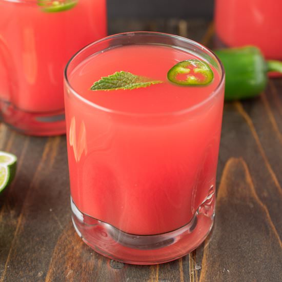 Watermelon jalapeño agua fresca - Recipe photo by culinaryginger