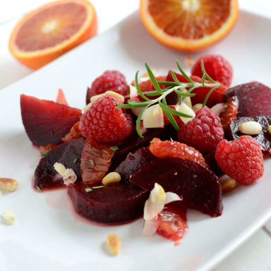 Beet Salad with Blood Orange - Recipe photo by vegancrossroads